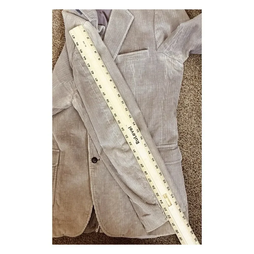 BRAD WHITNEY Mens Wide-Wale Tan Corduroy Western Blazer XL (46) Vintage Poland